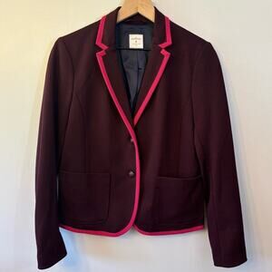 Gap Women's The Academy Blazer MaroonSize 4